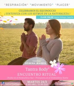 Encuentro abierto de Tantra Body online flyers 34