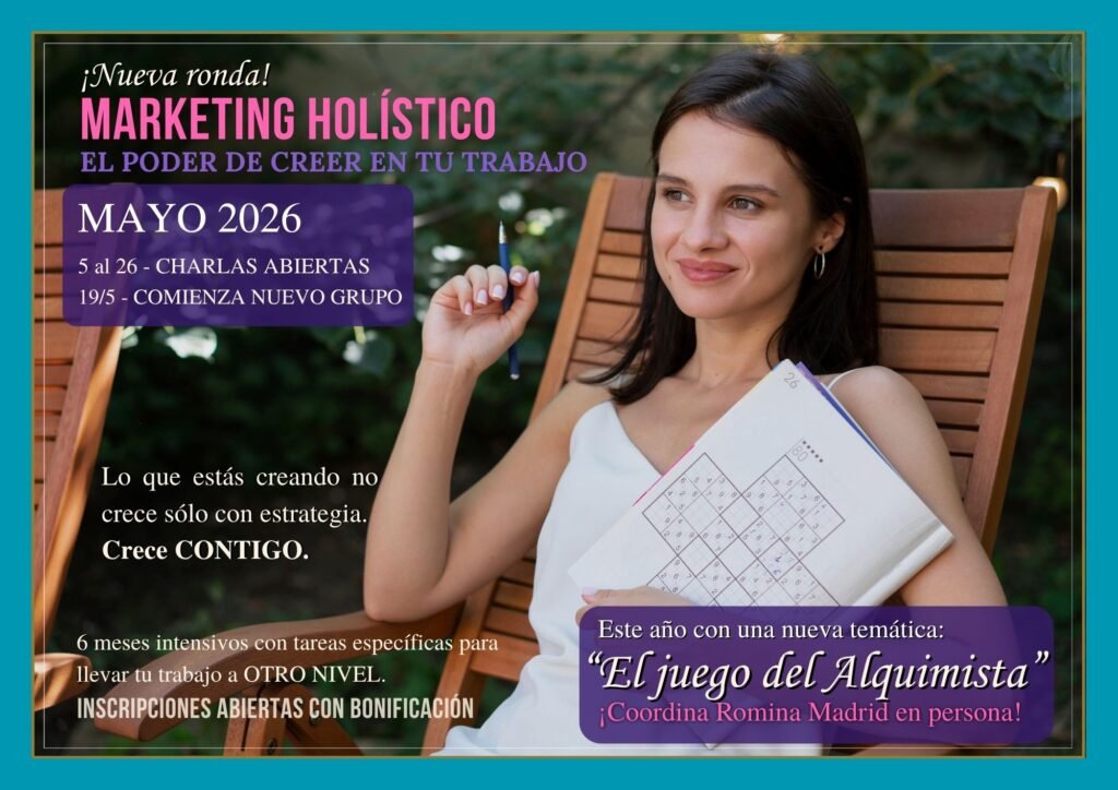 marketing holistico para profesionales, terapeutas, artistas, españa, argentina